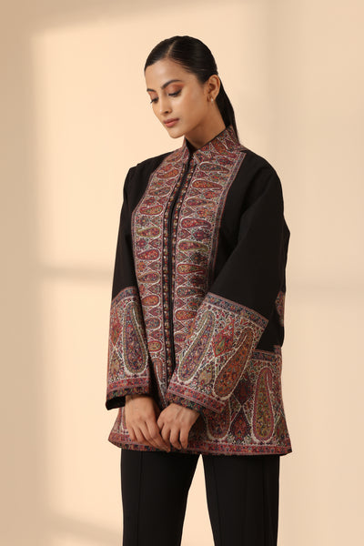 -  Shaz Fine Wool Silk Jacket