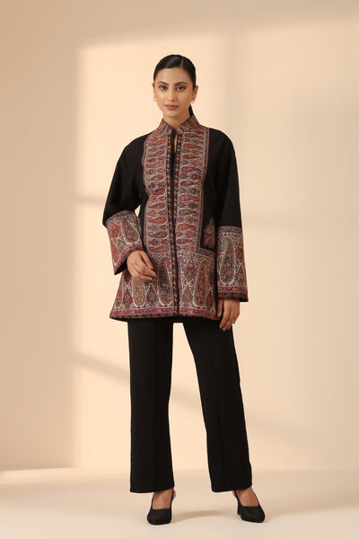 -  Shaz Fine Wool Silk Jacket