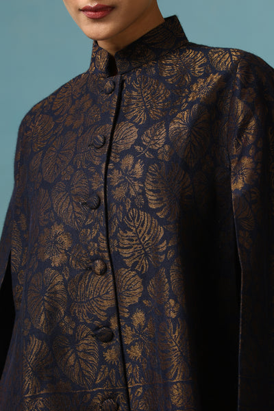 -  Ais Fine Wool Silk with Zari Cape