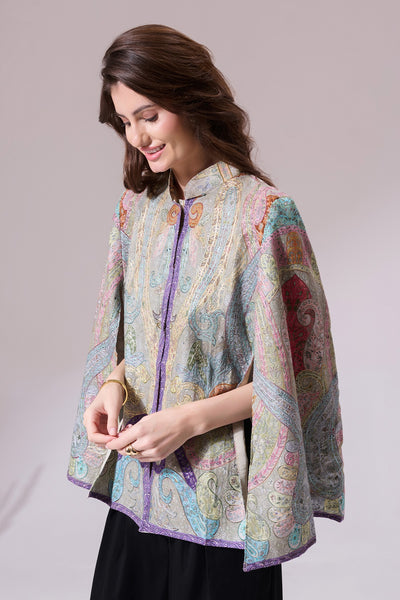 -  Tanishi Pashmina Blended Cape