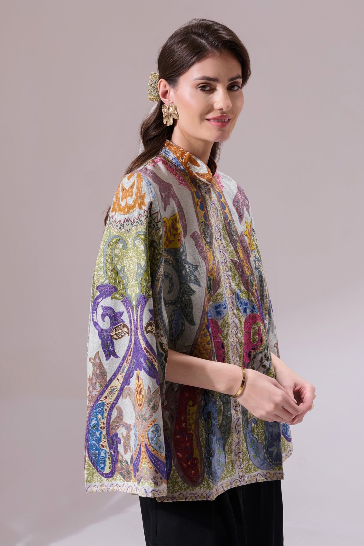 Tanya Pashmina Blended Cape