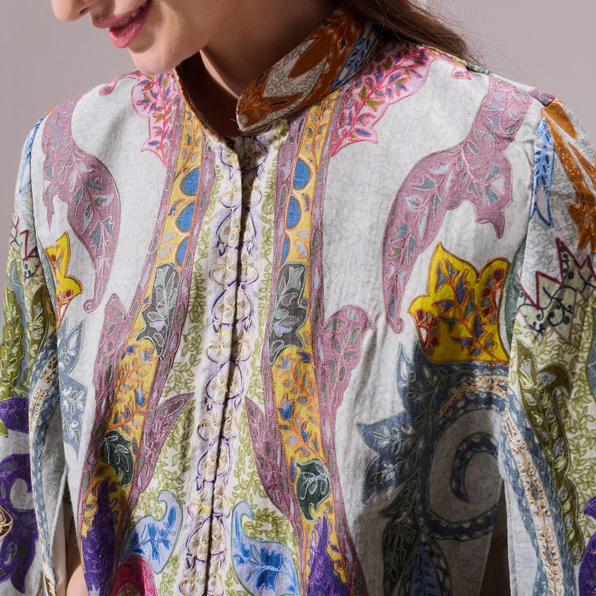 -  Tanya Pashmina Blended Cape