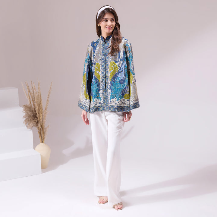 Tarika Pashmina Blended Embroidery Cape