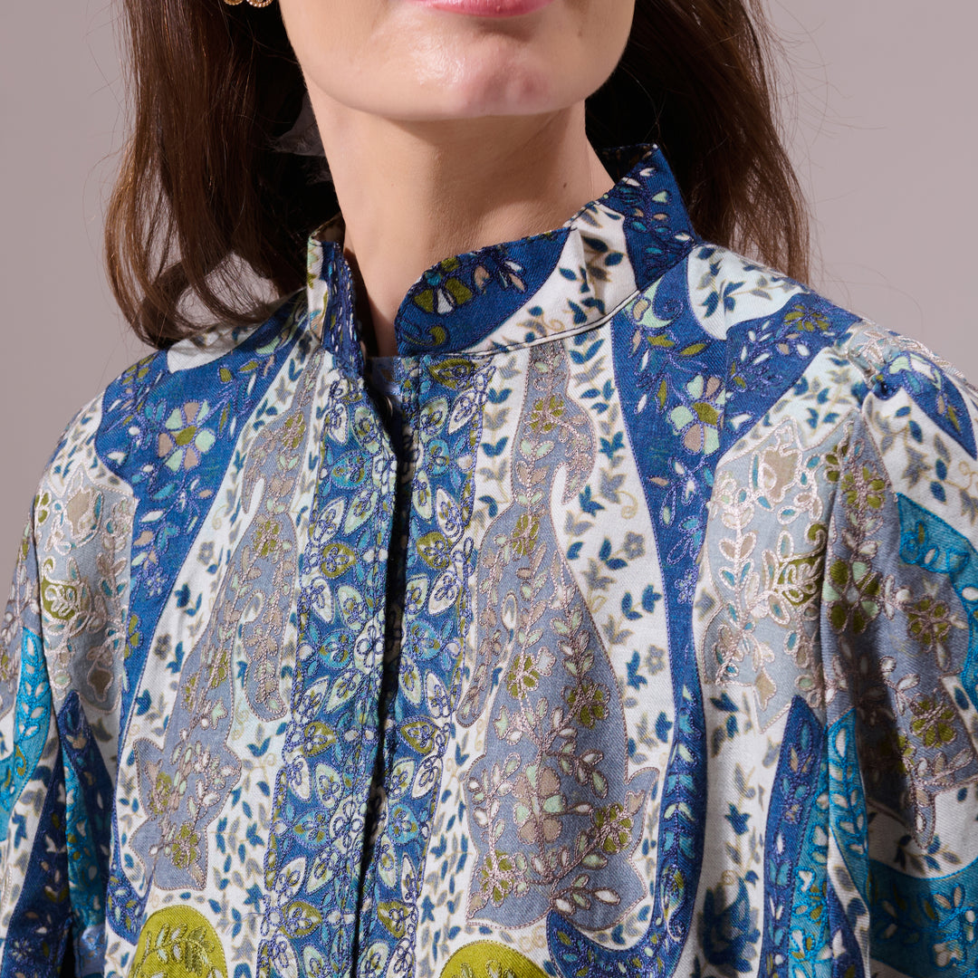 Tarika Pashmina Blended Embroidery Cape