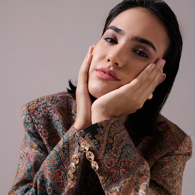 -  Tashi Fine Wool Silk Blazer