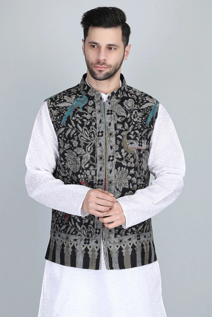 Neev Fine Wool Silk Kani Mens&