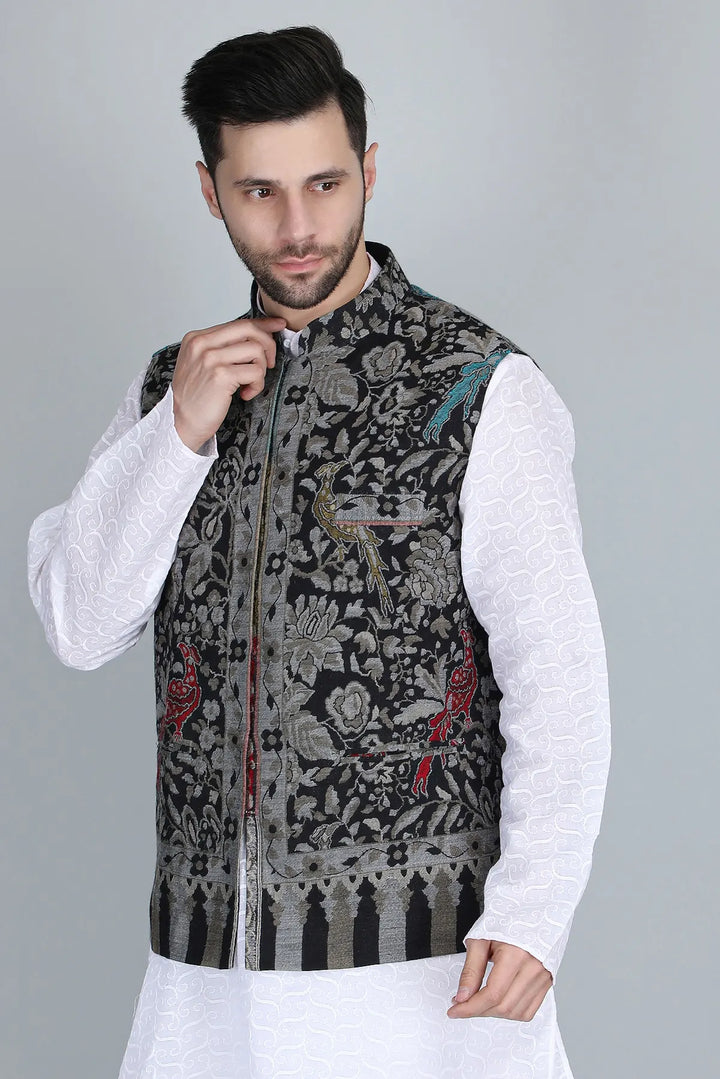 Neev Fine Wool Silk Kani Mens&