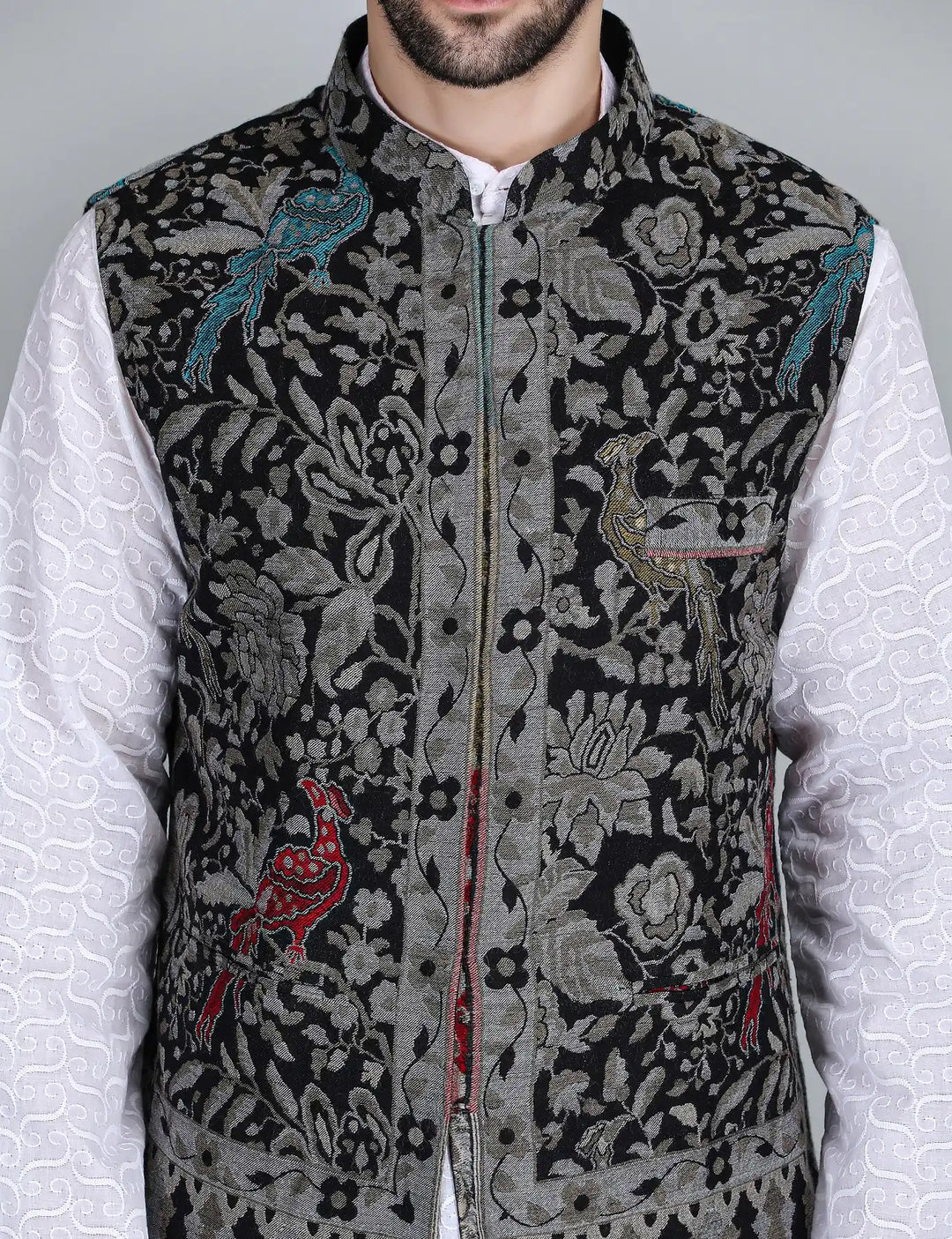 Neev Fine Wool Silk Kani Mens&