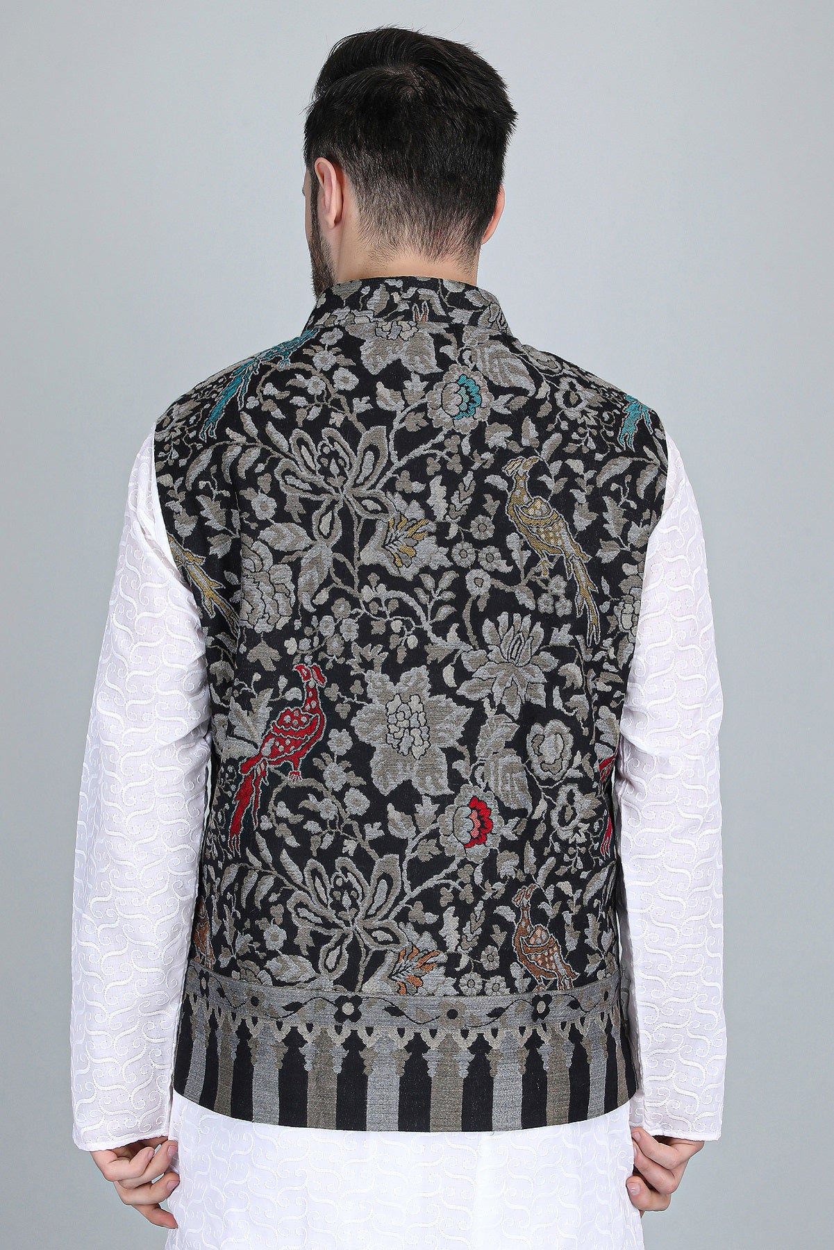 -  NEEV FINE WOOL SILK KANI JACKET