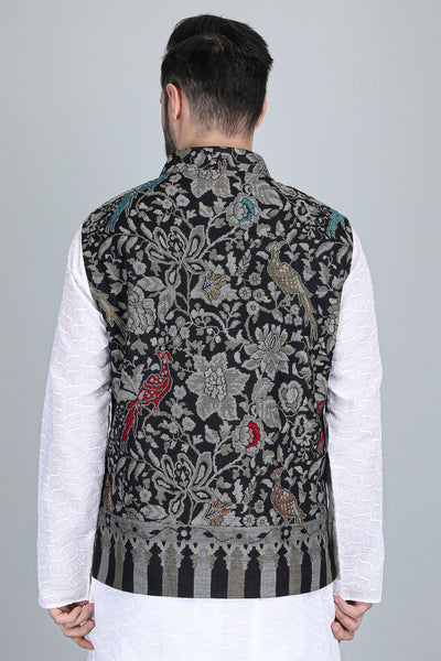 -  NEEV FINE WOOL SILK KANI JACKET