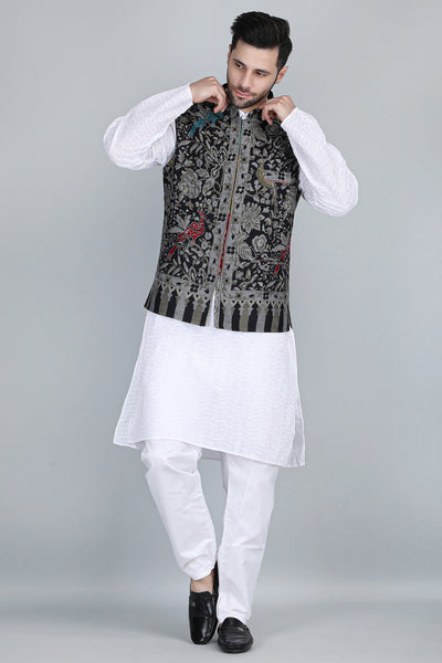 -  NEEV FINE WOOL SILK KANI JACKET