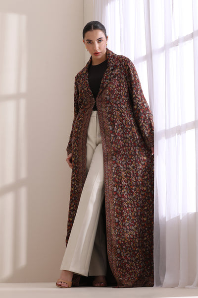 -  Cora Kani woven long Jacket