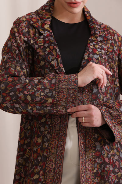 -  Cora Kani woven long Jacket