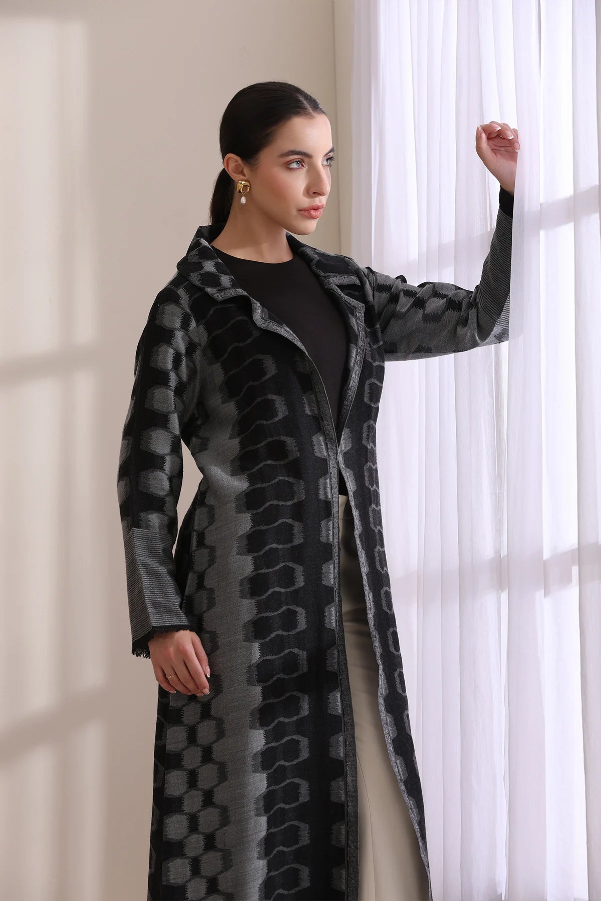 Lucia Kani Woven Long Jacket