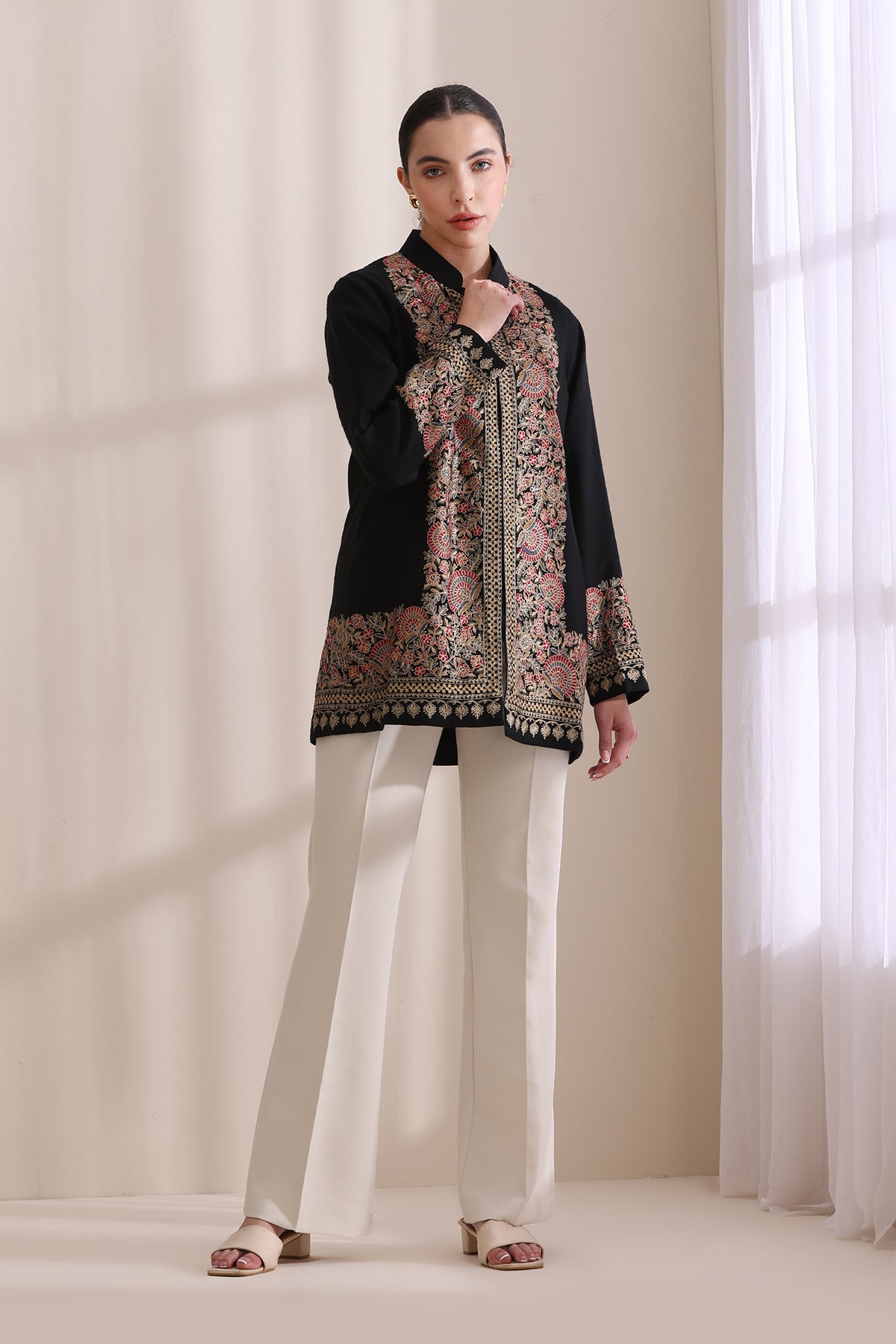 Sarah Short Embroidery  Jacket