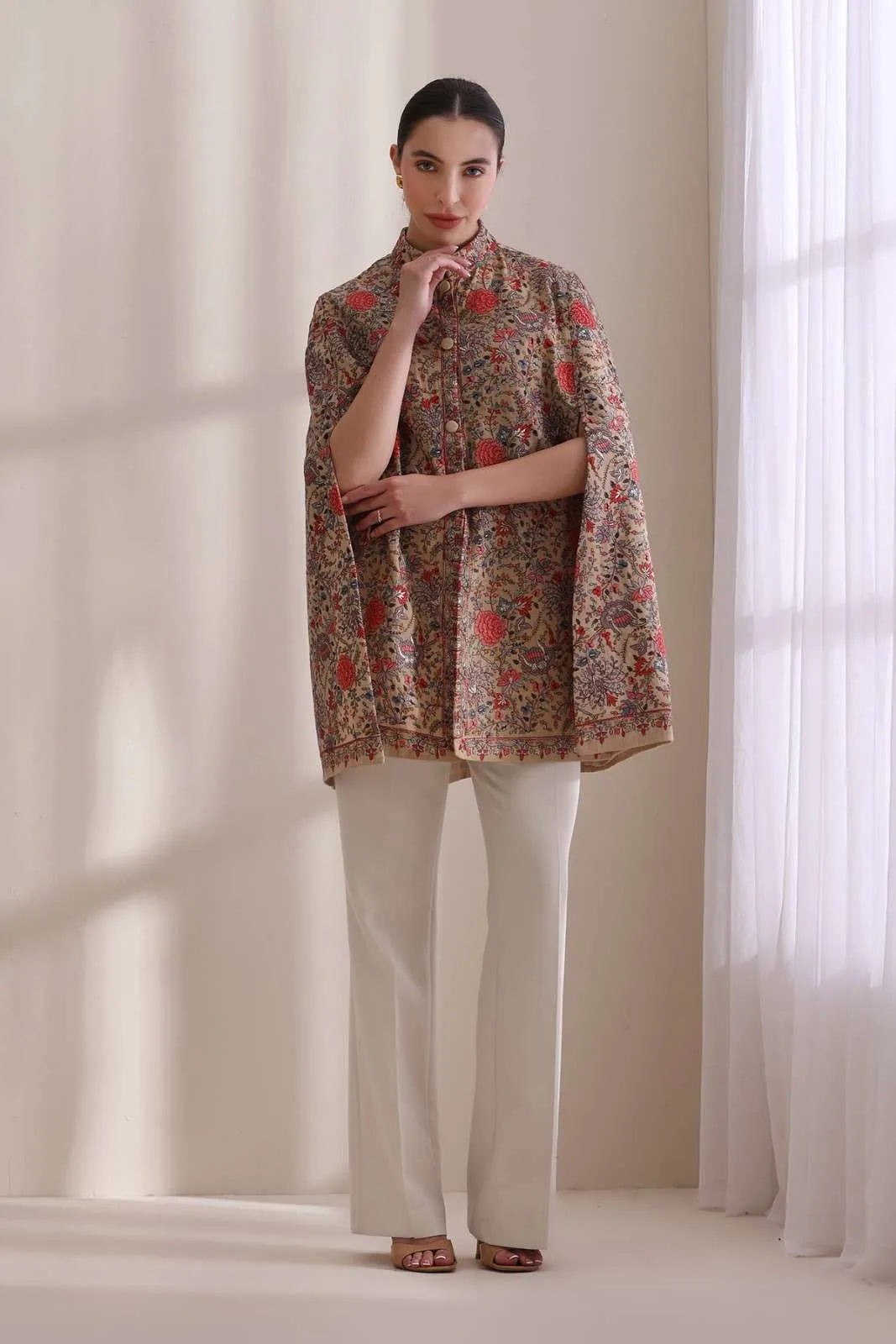 Gulab Embroidered Cape