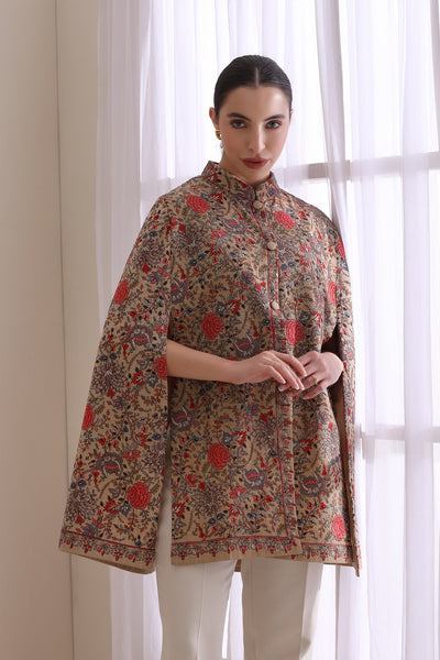 Gulab Embroidered Cape