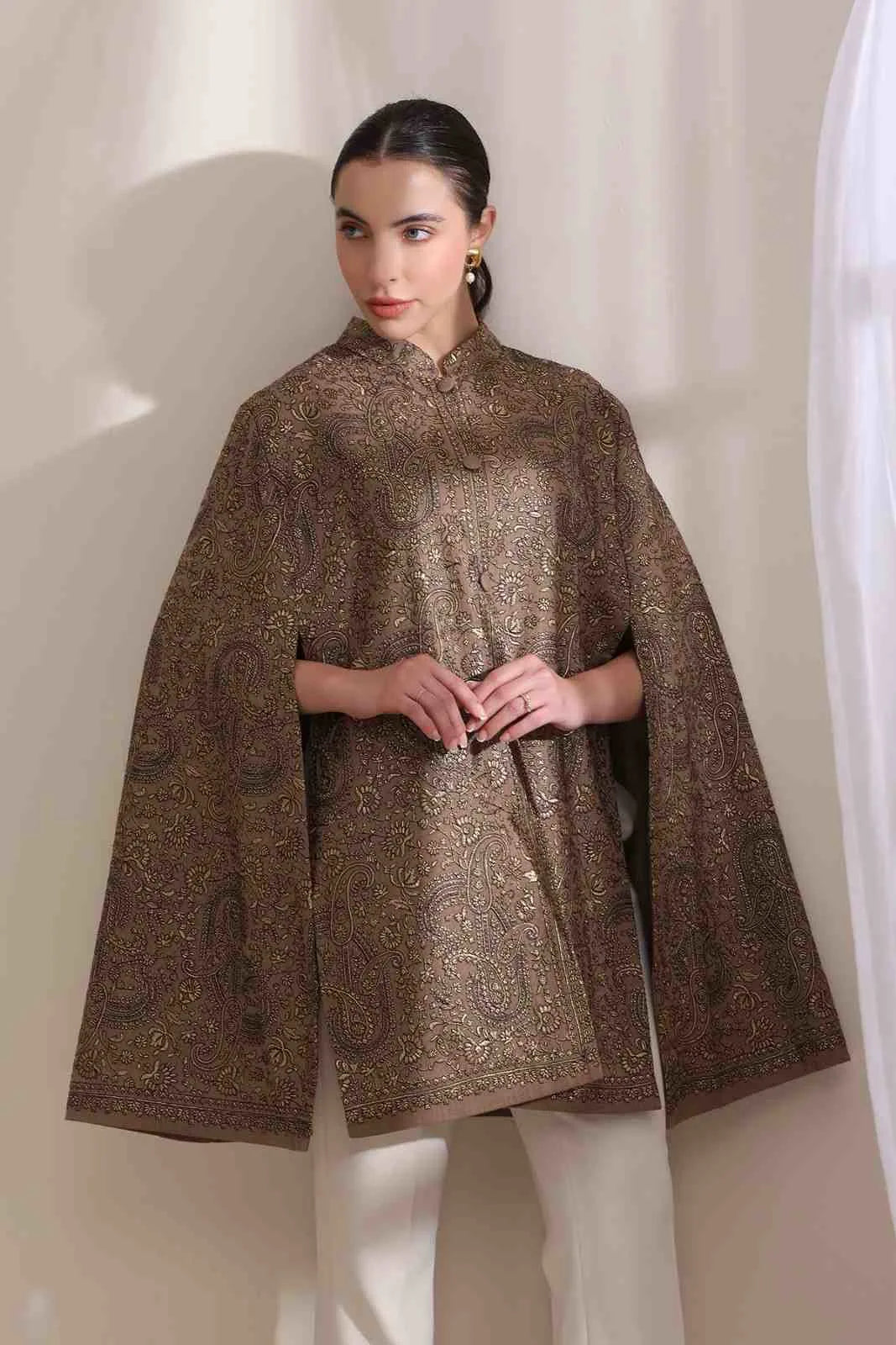 Sanjh Embroidered Cape