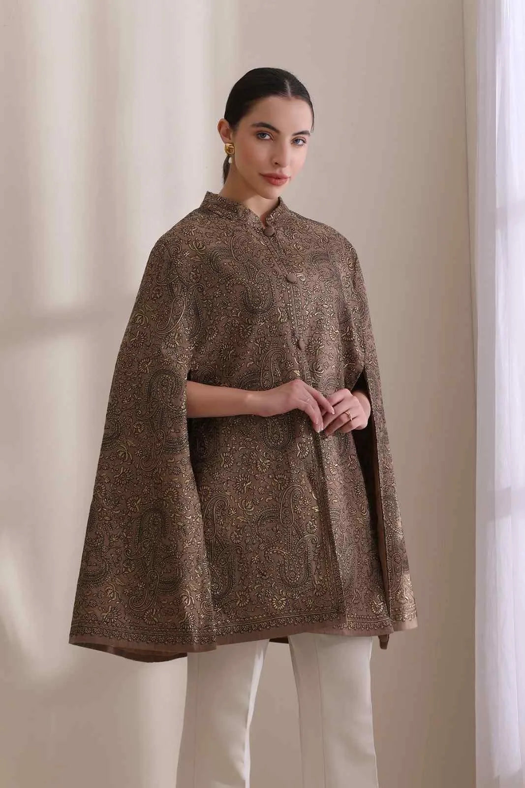 Sanjh Embroidered Cape
