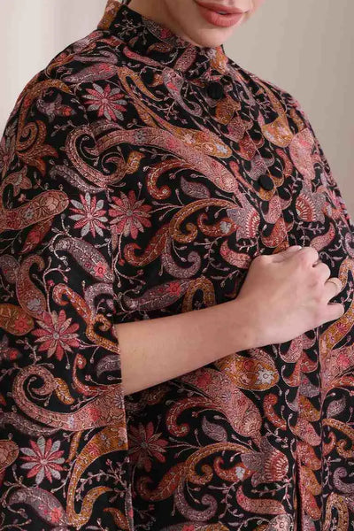 Emery Embroidered Cape