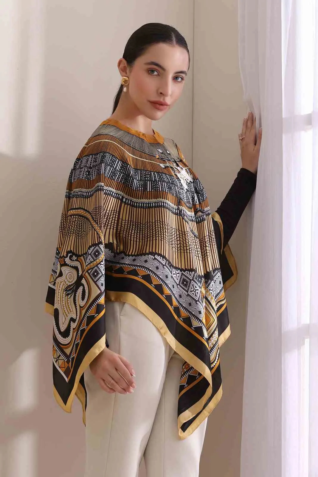 Liliana Printed Cape