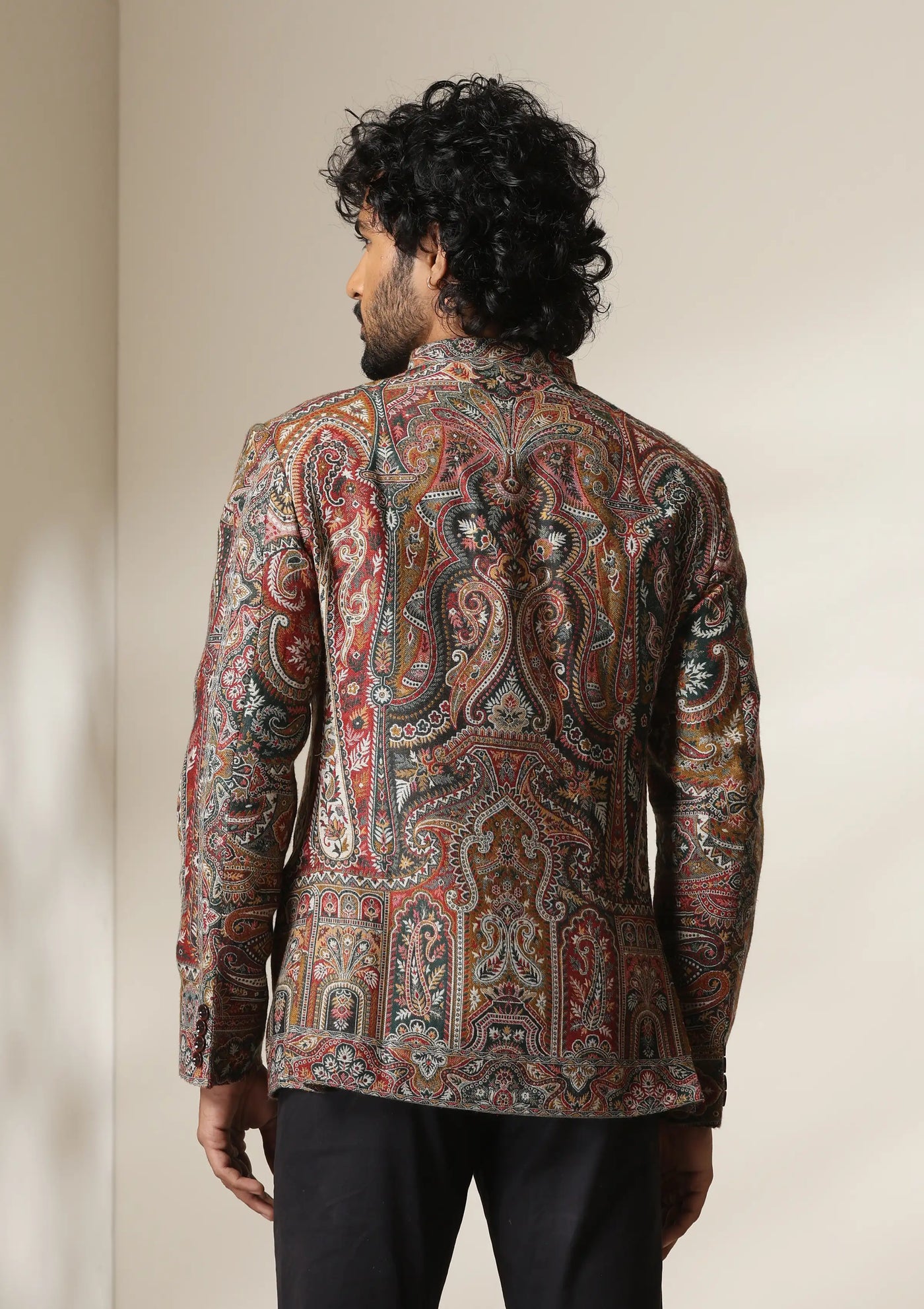 Persian Paisley pashmina blend Jacket/Bandhgala