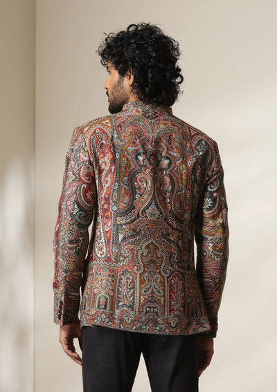 Persian Paisley pashmina blend Jacket/Bandhgala