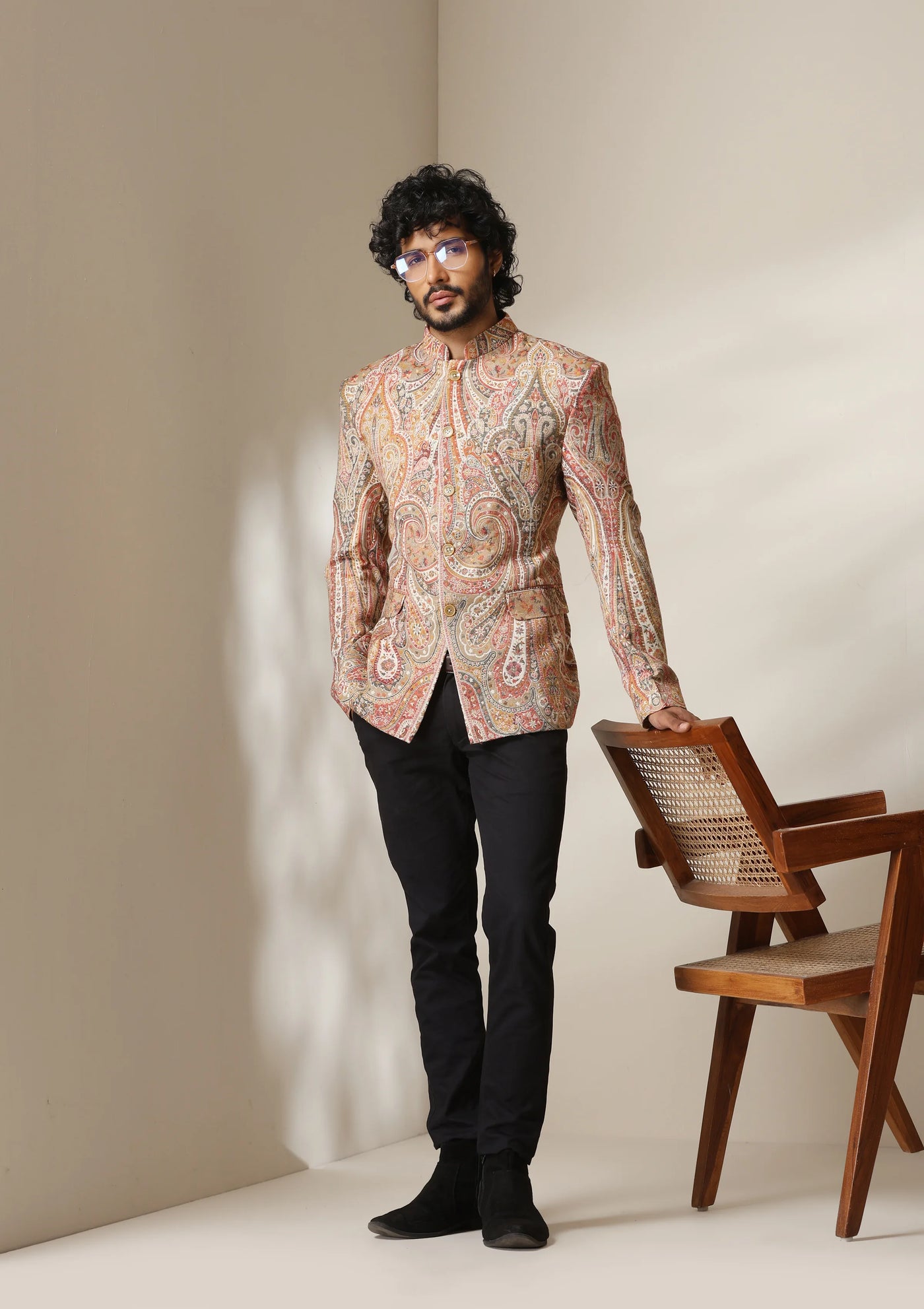 Golden Aura pashmina blend Jacket/Bandhgala