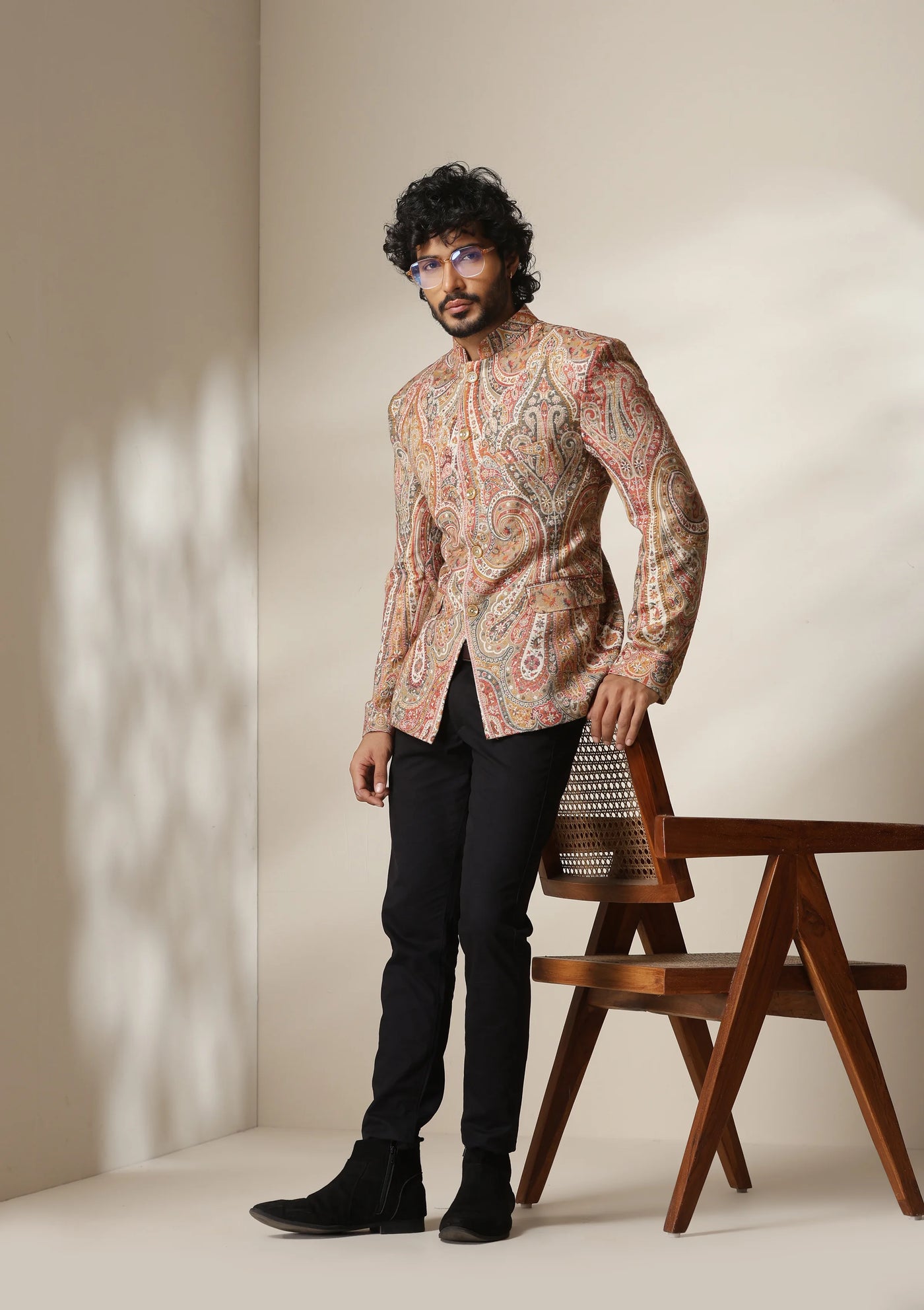 Golden Aura pashmina blend Jacket/Bandhgala