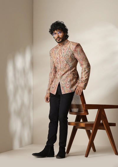 Golden Aura pashmina blend Jacket/Bandhgala