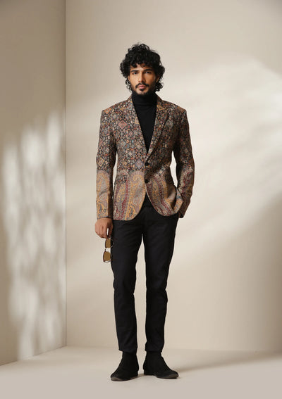 Dusala Mosaic Heritage pashmina blend Blazer/coat