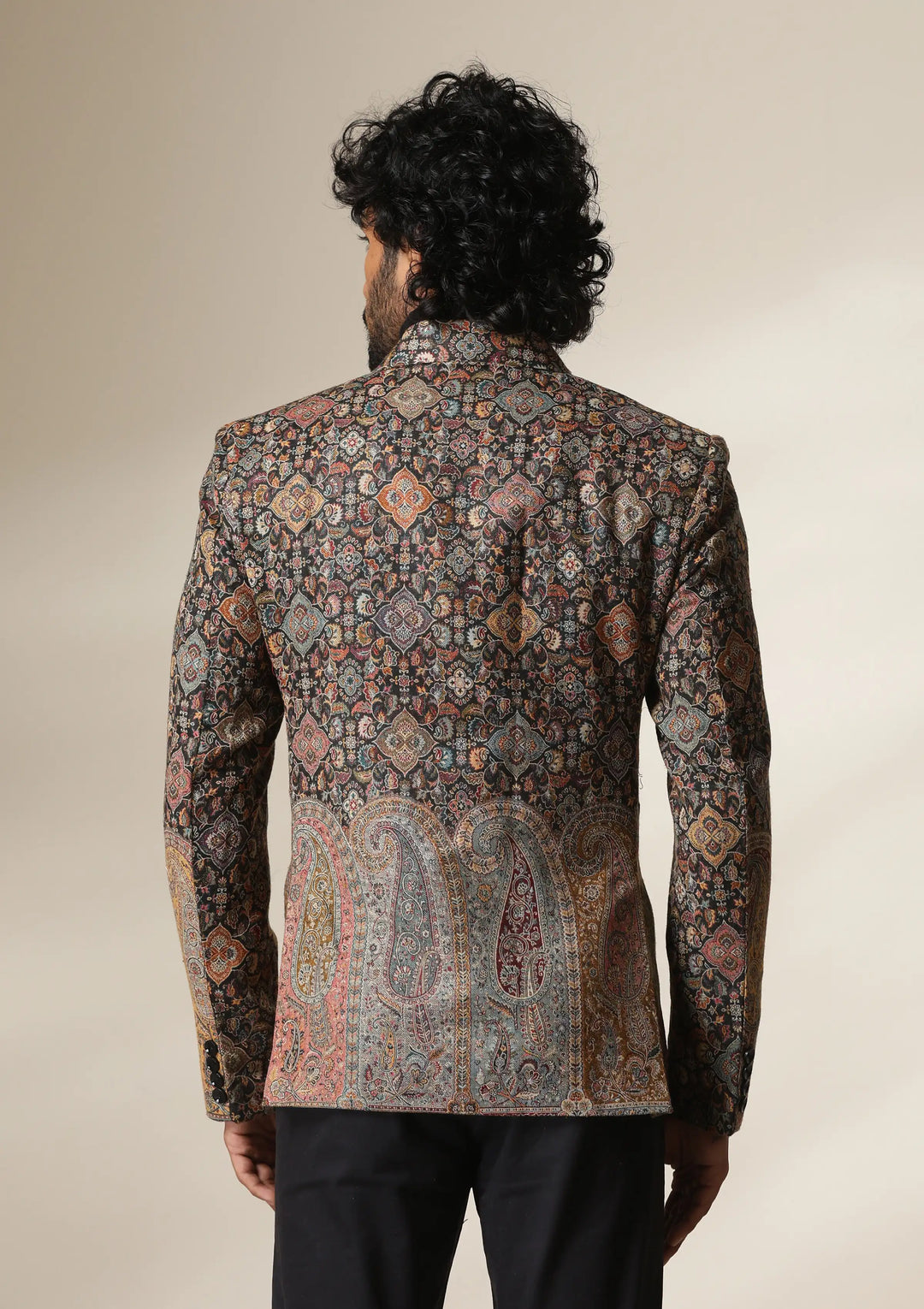Dusala Mosaic Heritage pashmina blend Blazer/coat