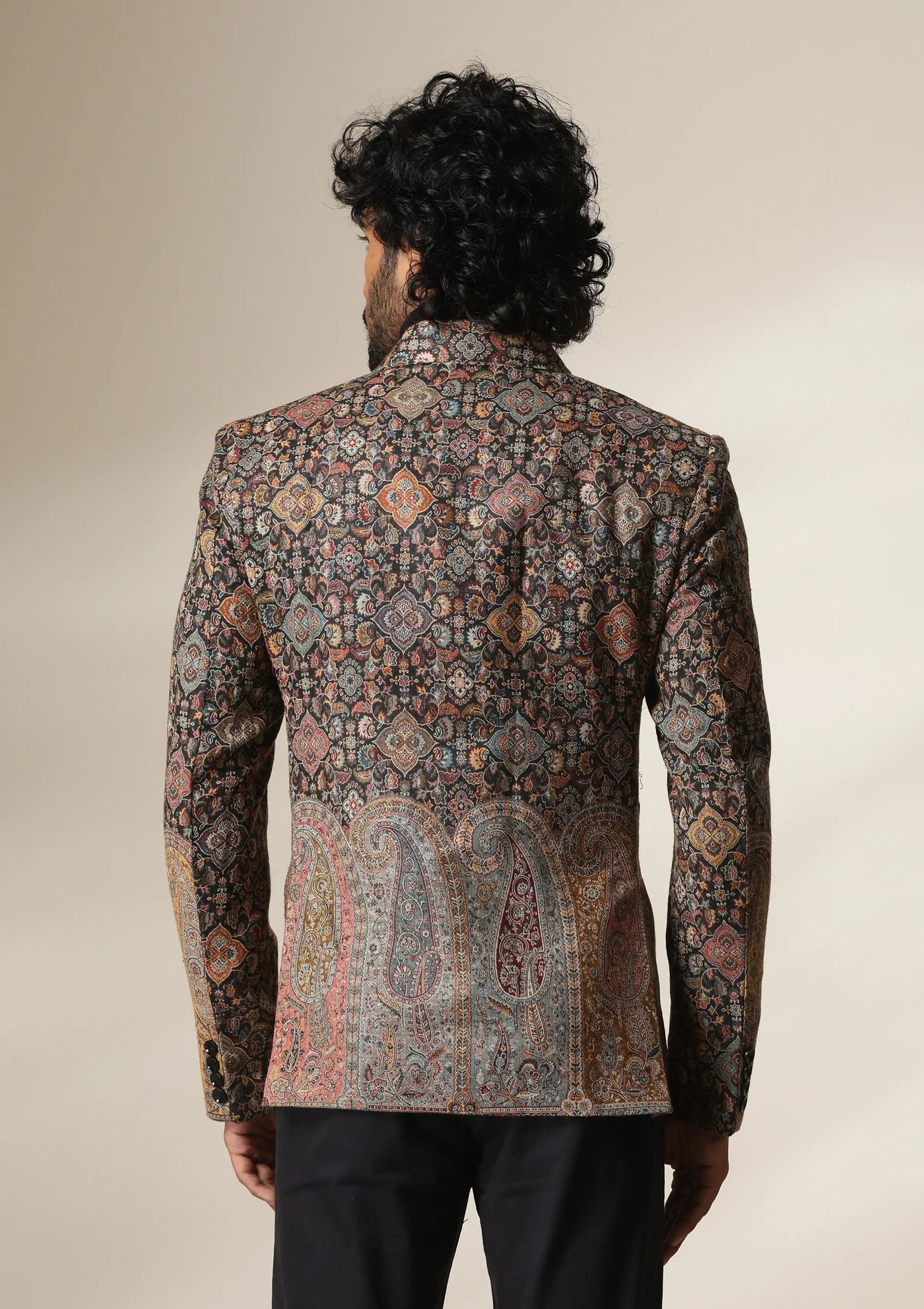 Dusala Mosaic Heritage pashmina blend Blazer/coat