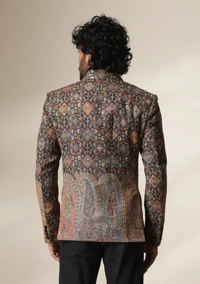 Dusala Mosaic Heritage pashmina blend Blazer/coat