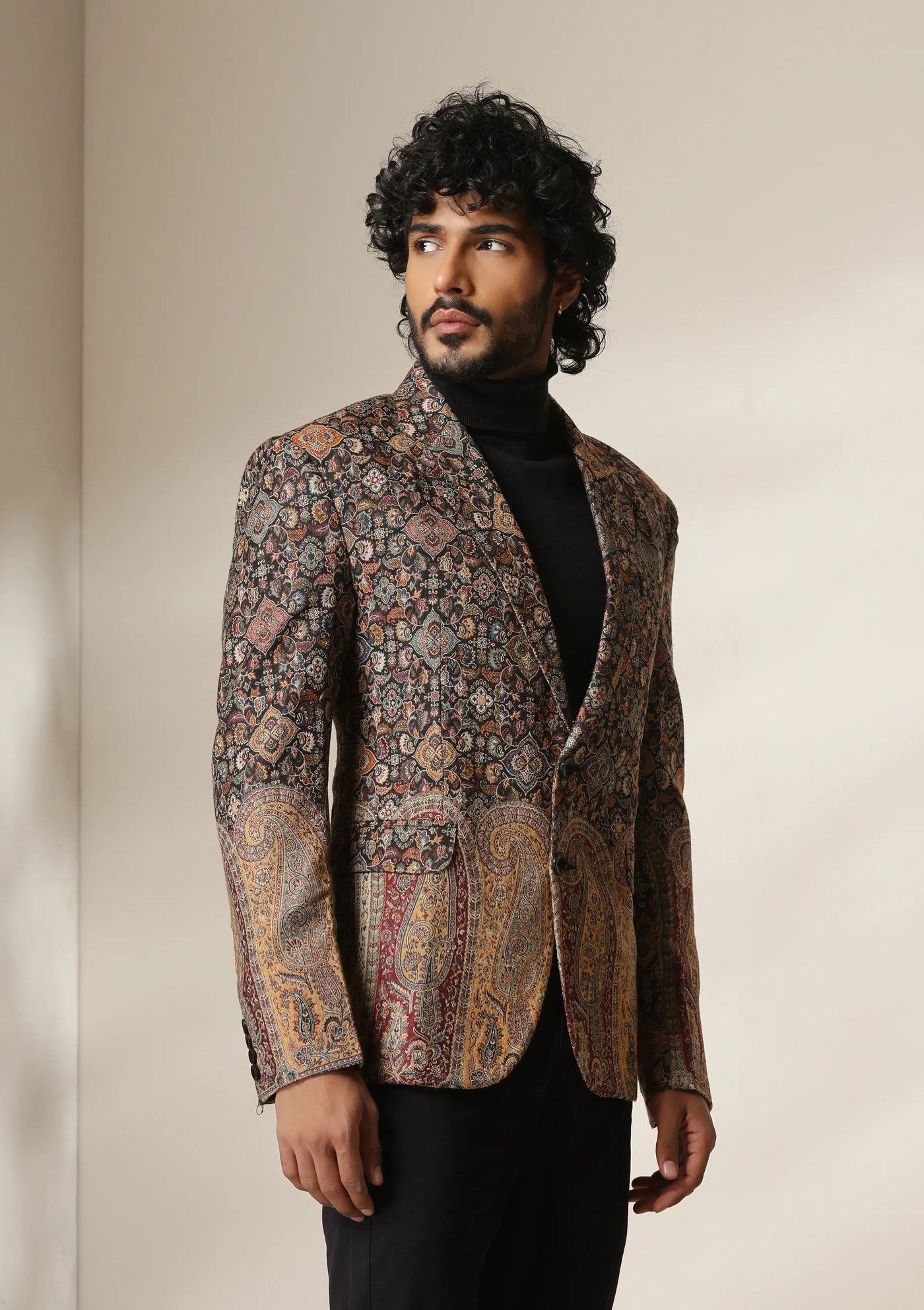 Dusala Mosaic Heritage pashmina blend Blazer/coat