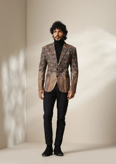 Dusala Mosaic Heritage pashmina blend Blazer/coat