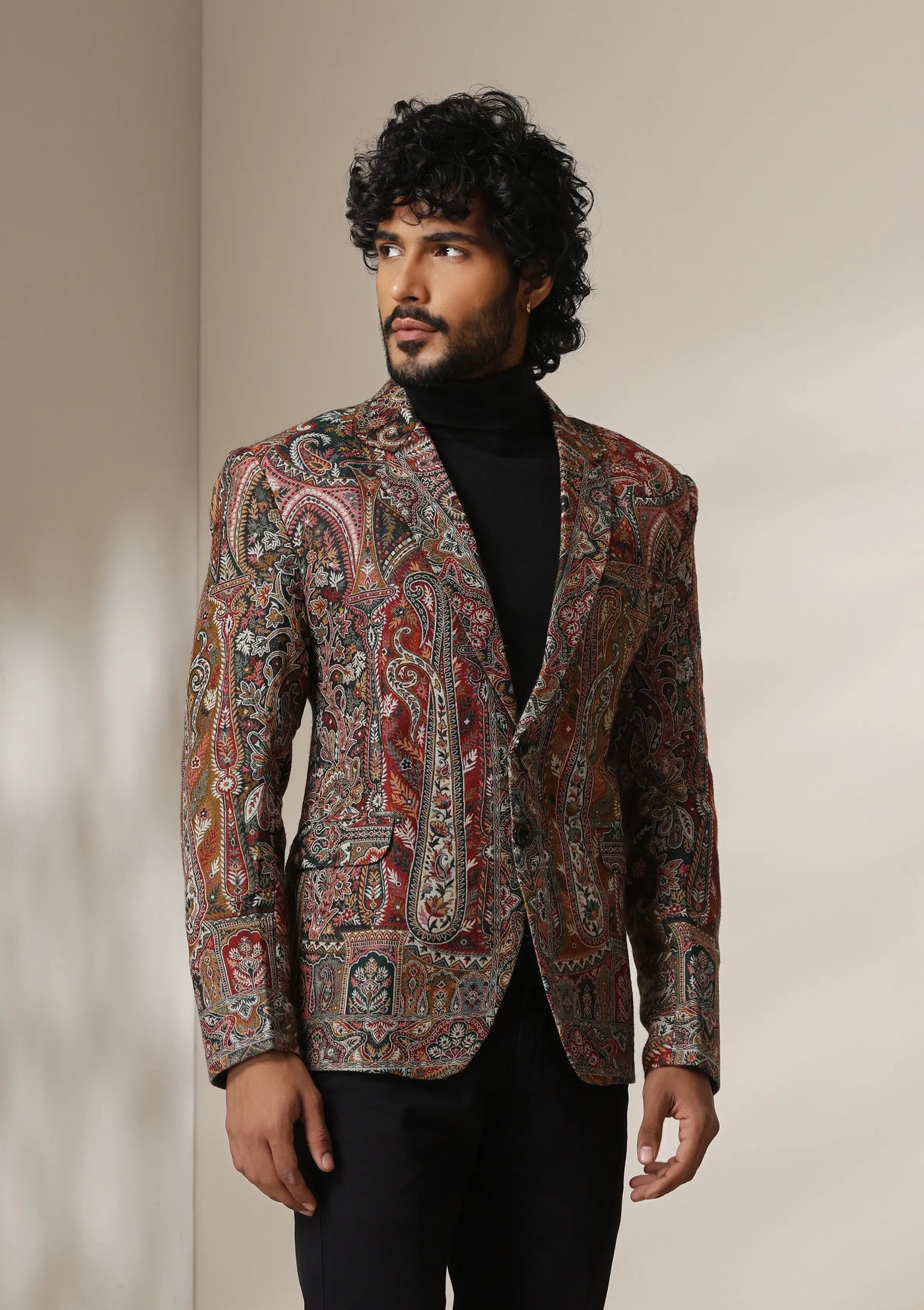 Dusala Regal Rust pashmina blend Blazer/coat