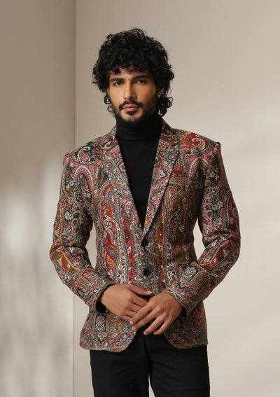 Dusala Regal Rust pashmina blend Blazer/coat