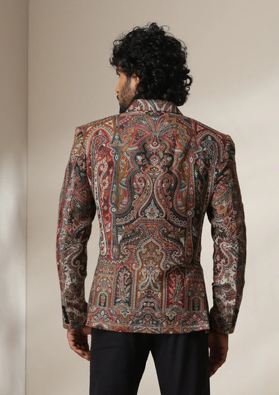 Dusala Regal Rust pashmina blend Blazer/coat