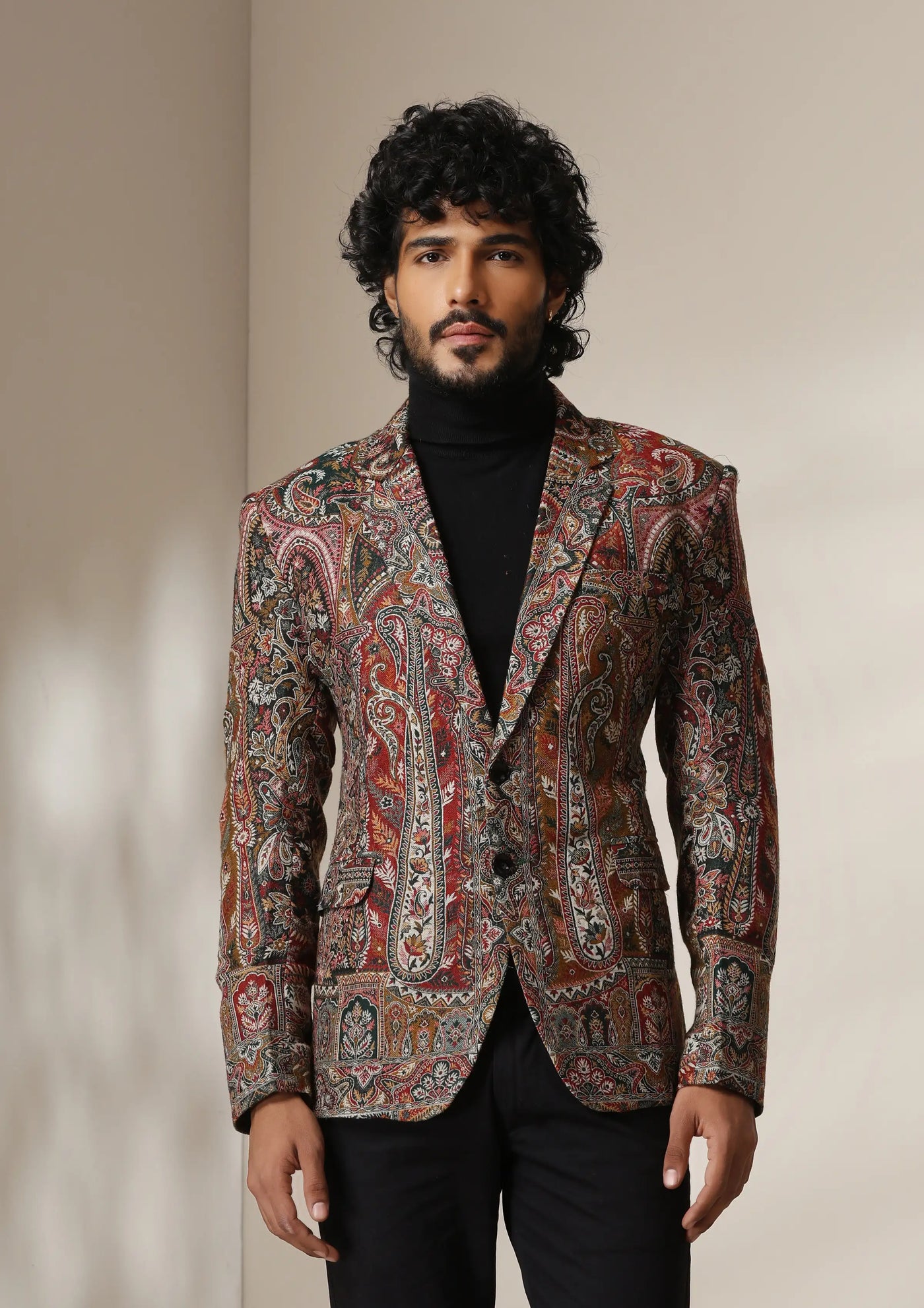 Dusala Regal Rust pashmina blend Blazer/coat