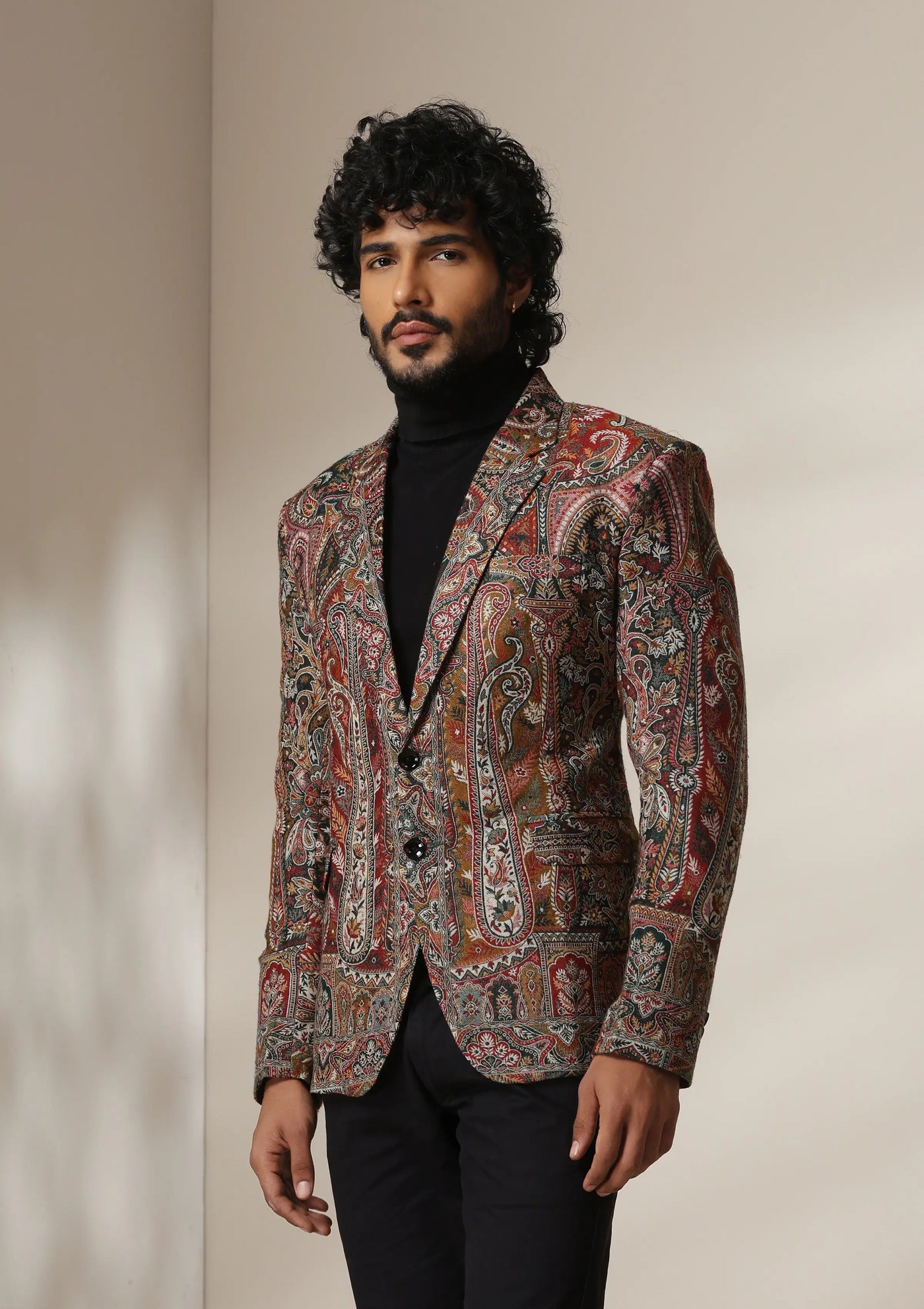 Dusala Regal Rust pashmina blend Blazer/coat