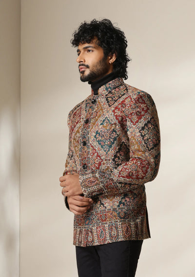 Dusala Heritage Mosaic pashmina blend Blazer/coat