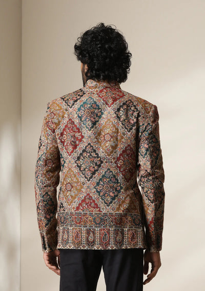 Dusala Heritage Mosaic pashmina blend Blazer/coat