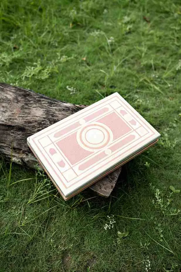 Heritage Pink Pashmina Gift Box with Pearl jewellery Set