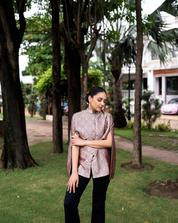 Ahilya Banarasi Cape: Women&