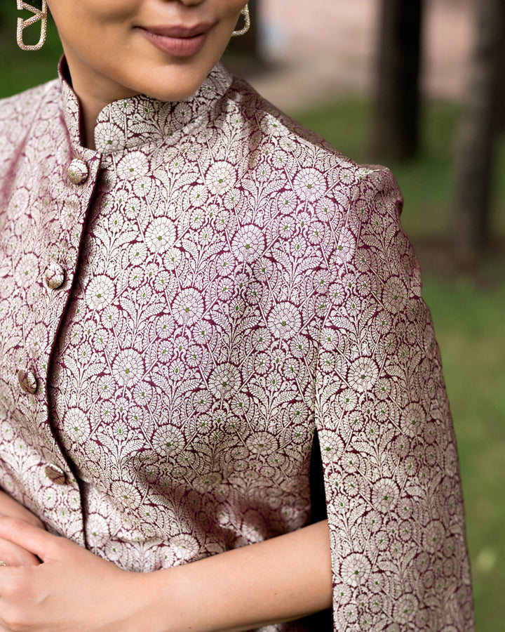 Ahilya Banarasi Cape: Women&