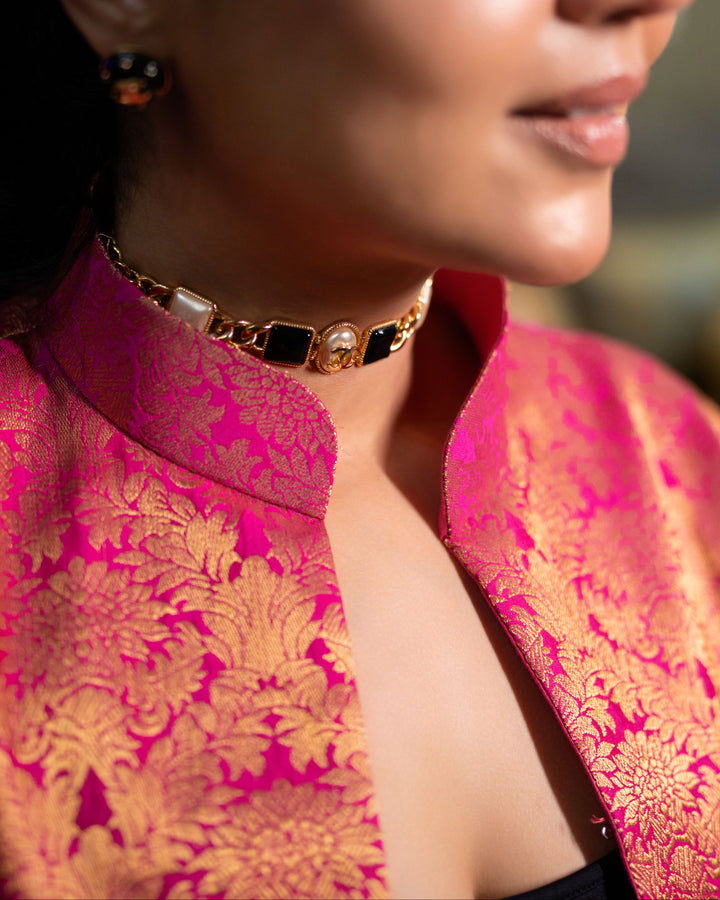 Jodha Banarasi Long Coat: Women&