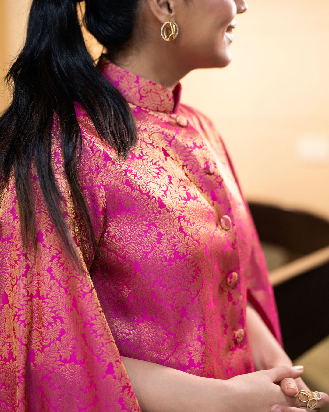 Jodha Banarasi Jacket Co-ord Set: Women&