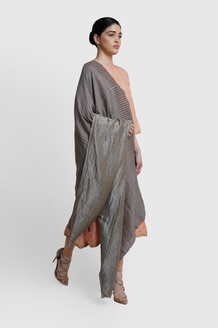 High Altitude Handwoven Pashmina Zari Reversible