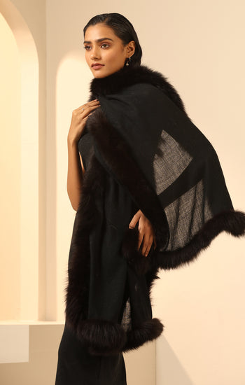 Athena Cashmere Fur Stole